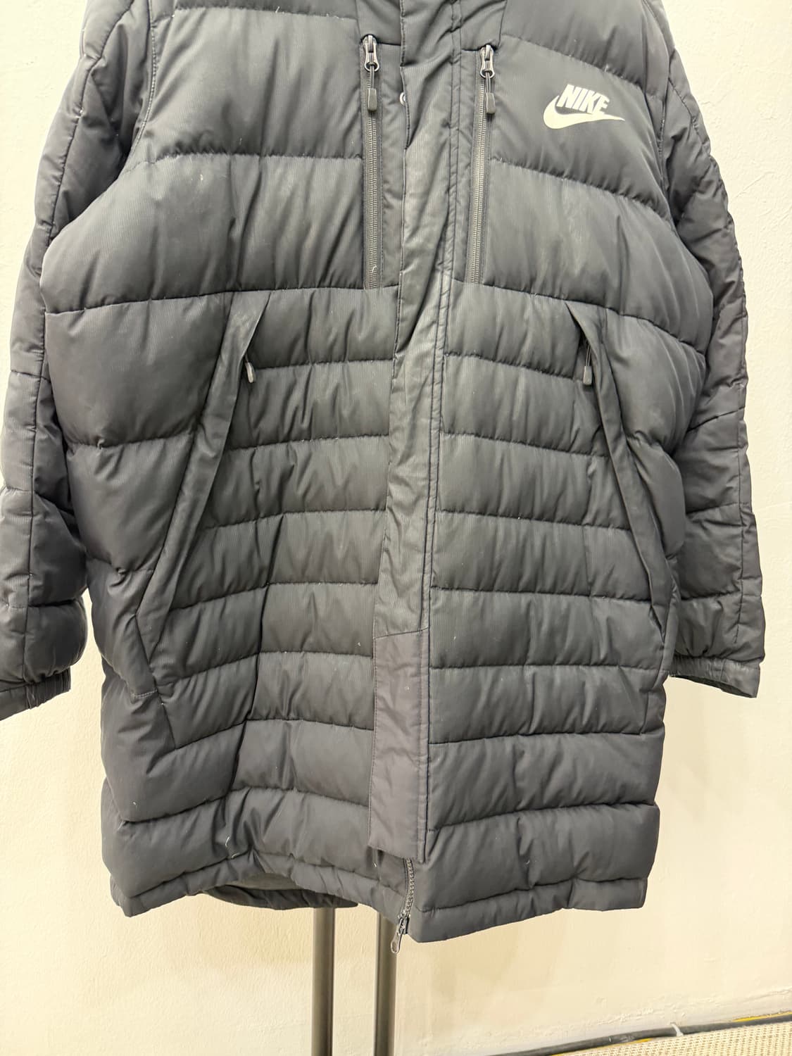 정품) 나이키 남성 블랙 롱패딩 XXL  상품이미지4