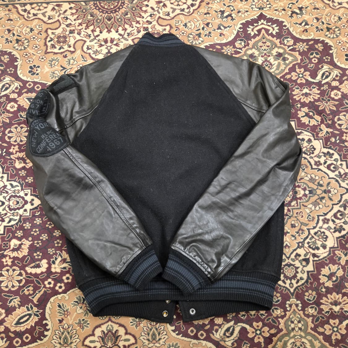 폴로 레터맨 울레더 바시티 자켓  상품이미지2