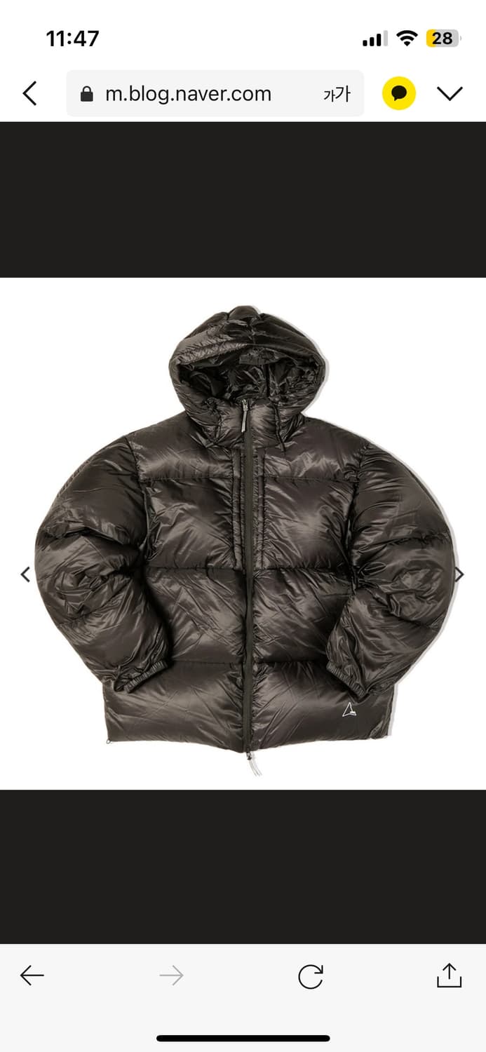 Roa 로아 헤비 다운 자켓 패딩 아스팔트 L사이즈 상품이미지1