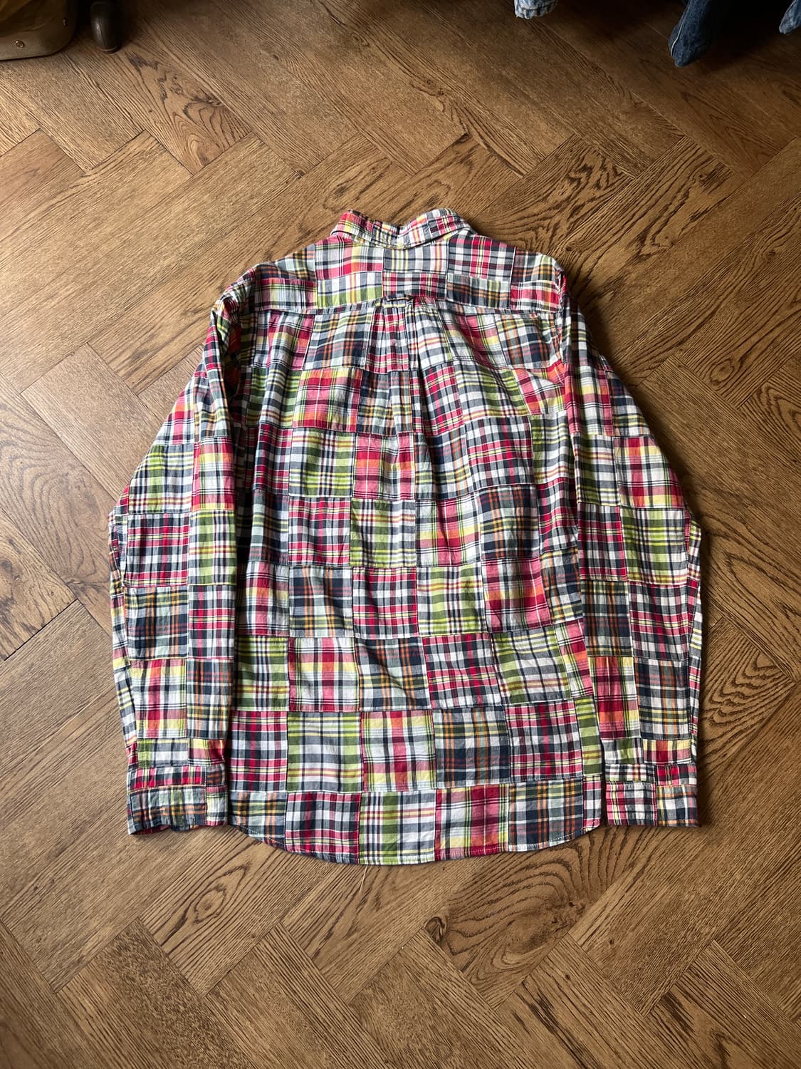 [M]인디안 마드라스 패치워크 우븐 셔츠 상품이미지8