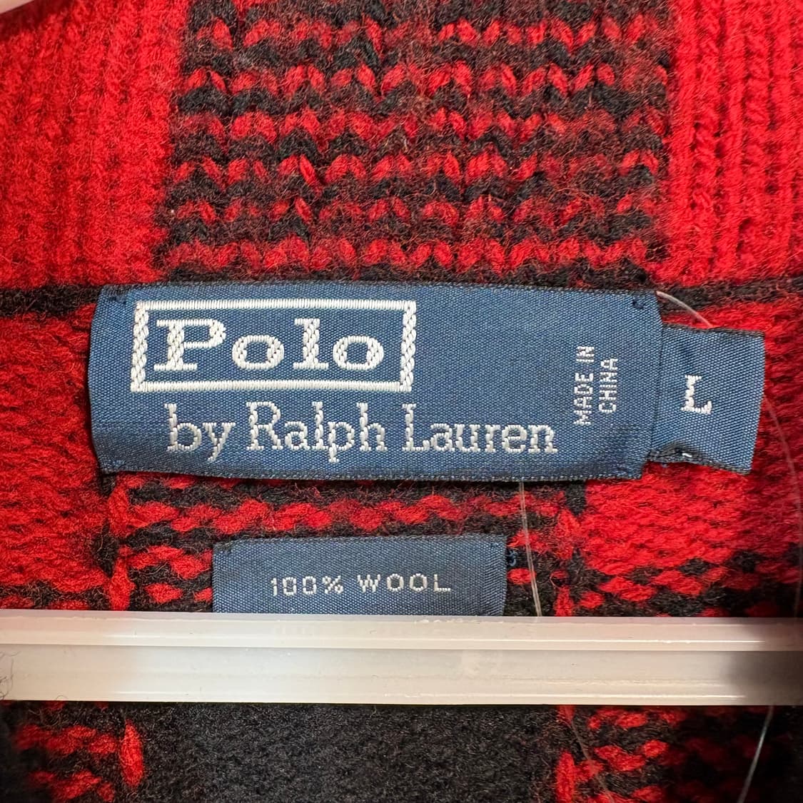 [L] POLO 폴로 랄프로렌 타탄 체크 울 가디건  상품이미지5