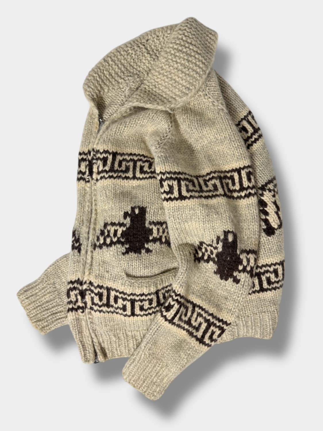 80‘s TUAK 루즈핏 캐나다 썬더버드 해비 울 코위찬   상품이미지2