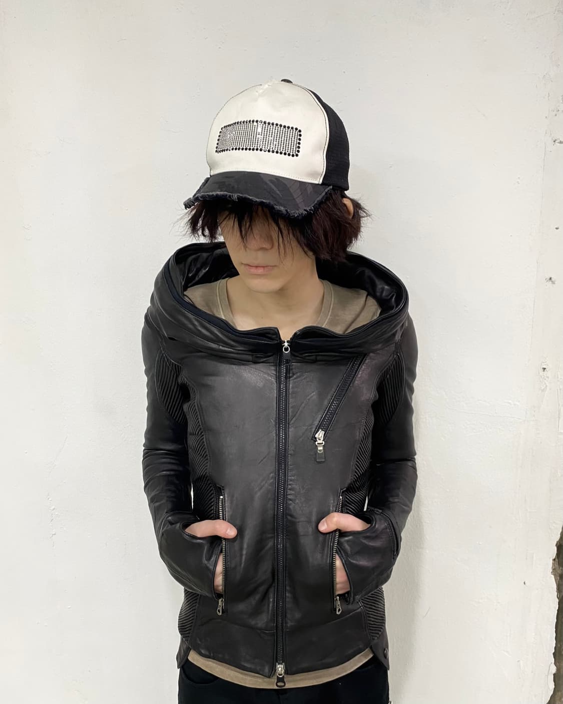 wjk 디스트레스드 매쉬 캡 상품이미지2