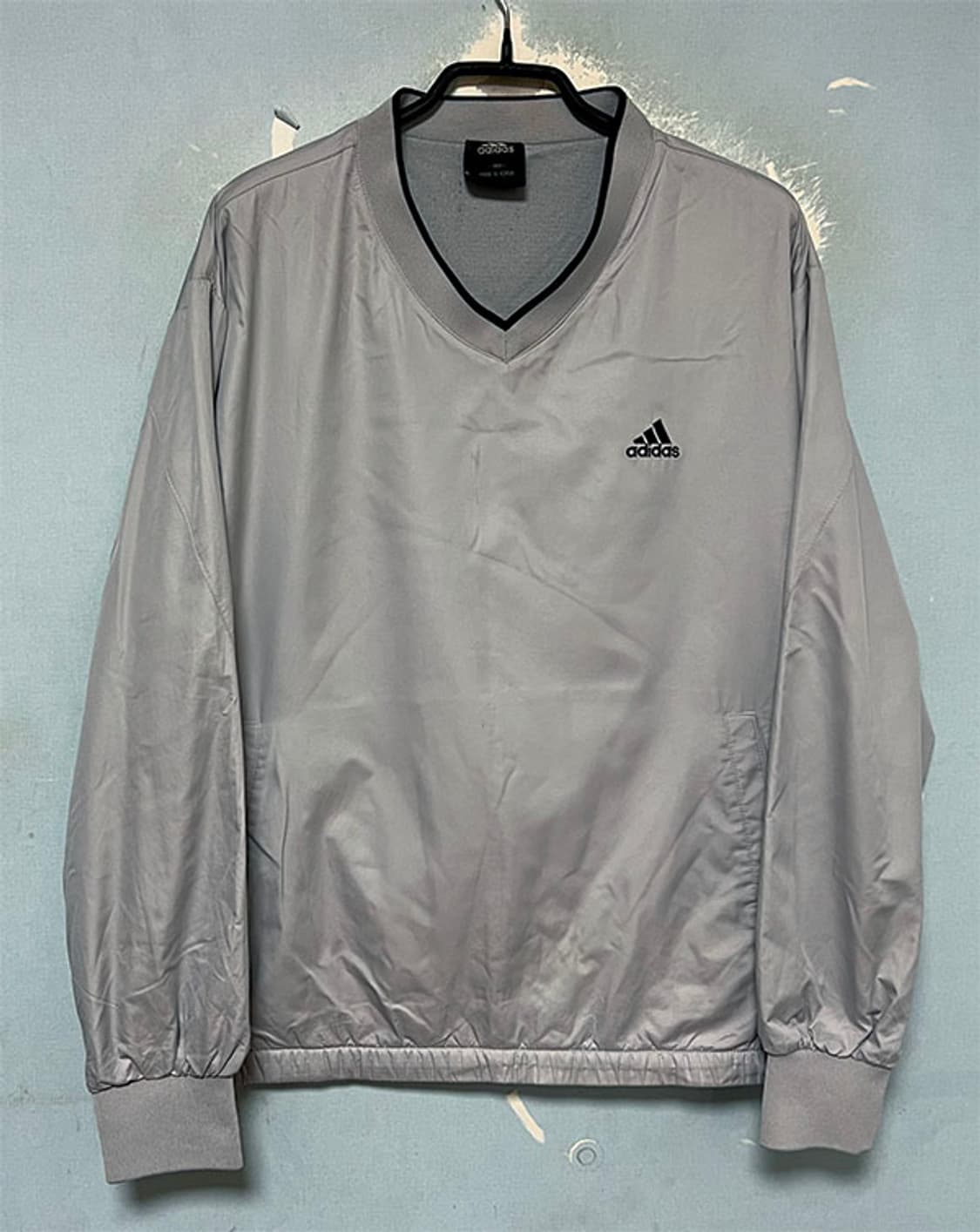 아디다스 남자 웜업 바람막이 춘추 브이넥 L 100  상품이미지1