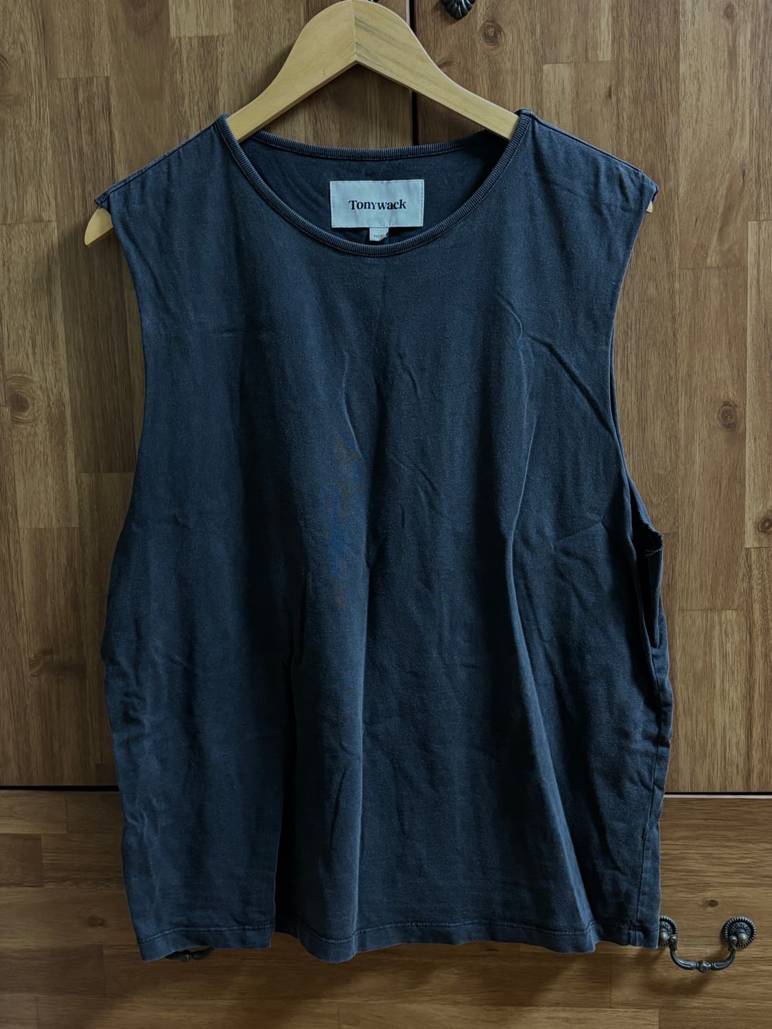 [XL] 토니웩 가먼트 다이 슬리브리스 티 (카본) 상품이미지1