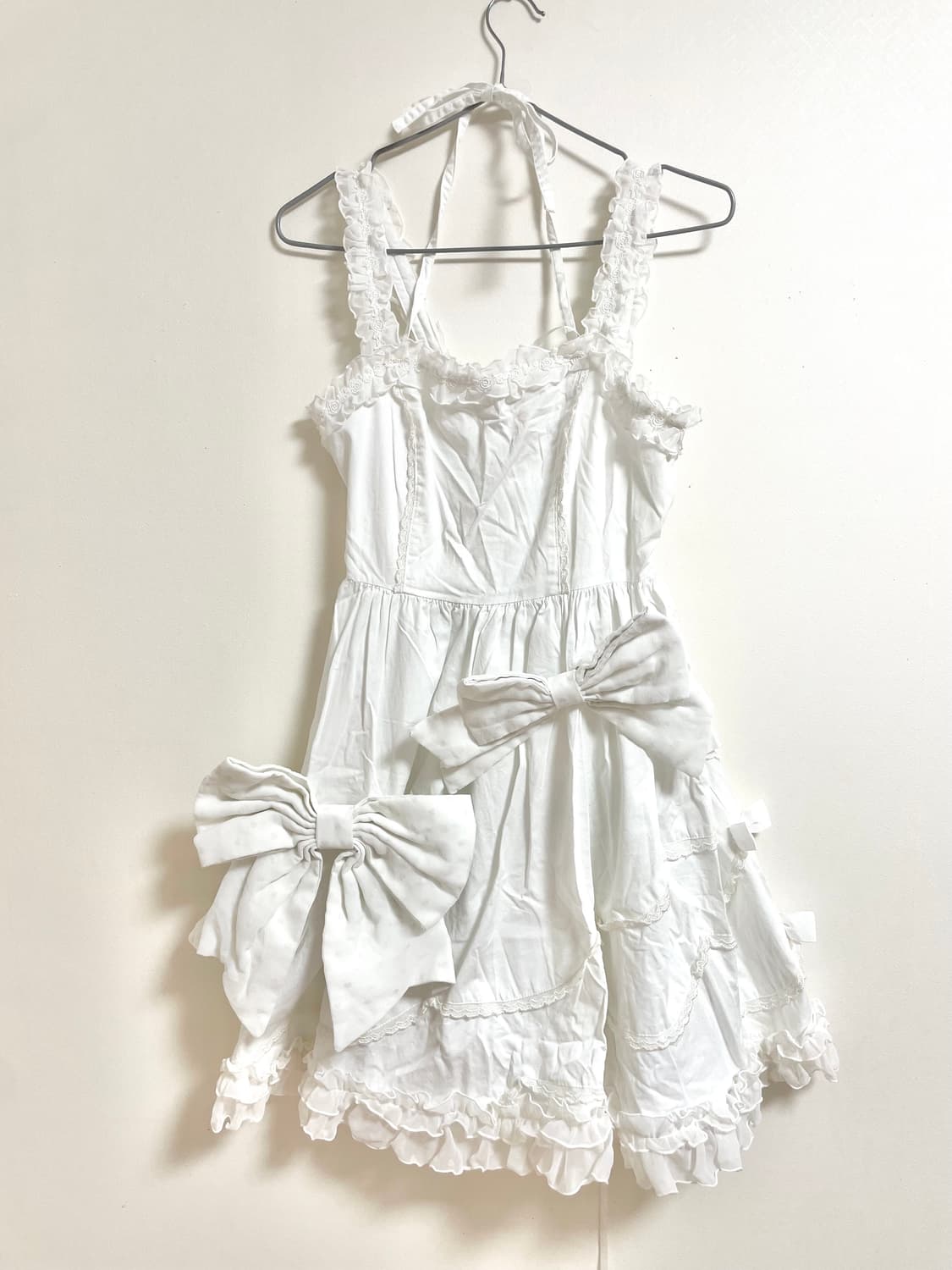 BODY LINE 바디라인 빅리본 히메 로리타 드레스 히메갸루 갸루 상품이미지8