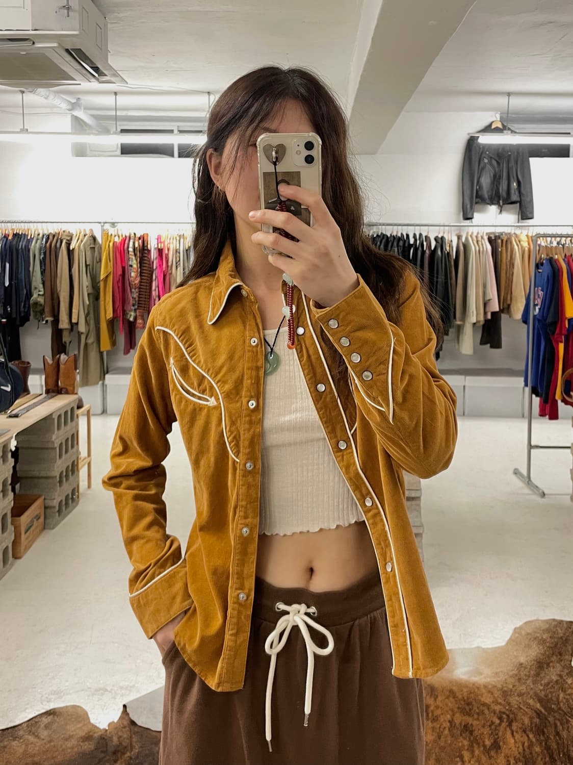 VTG corduroy western shirts 일본 빈티지 웨스턴 상품이미지1