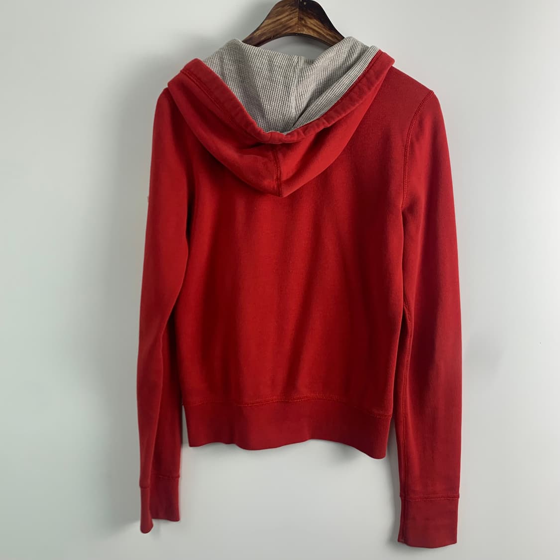 아베크롬비 y2k 와투케 레드 딱붙 후드집업 상품이미지3