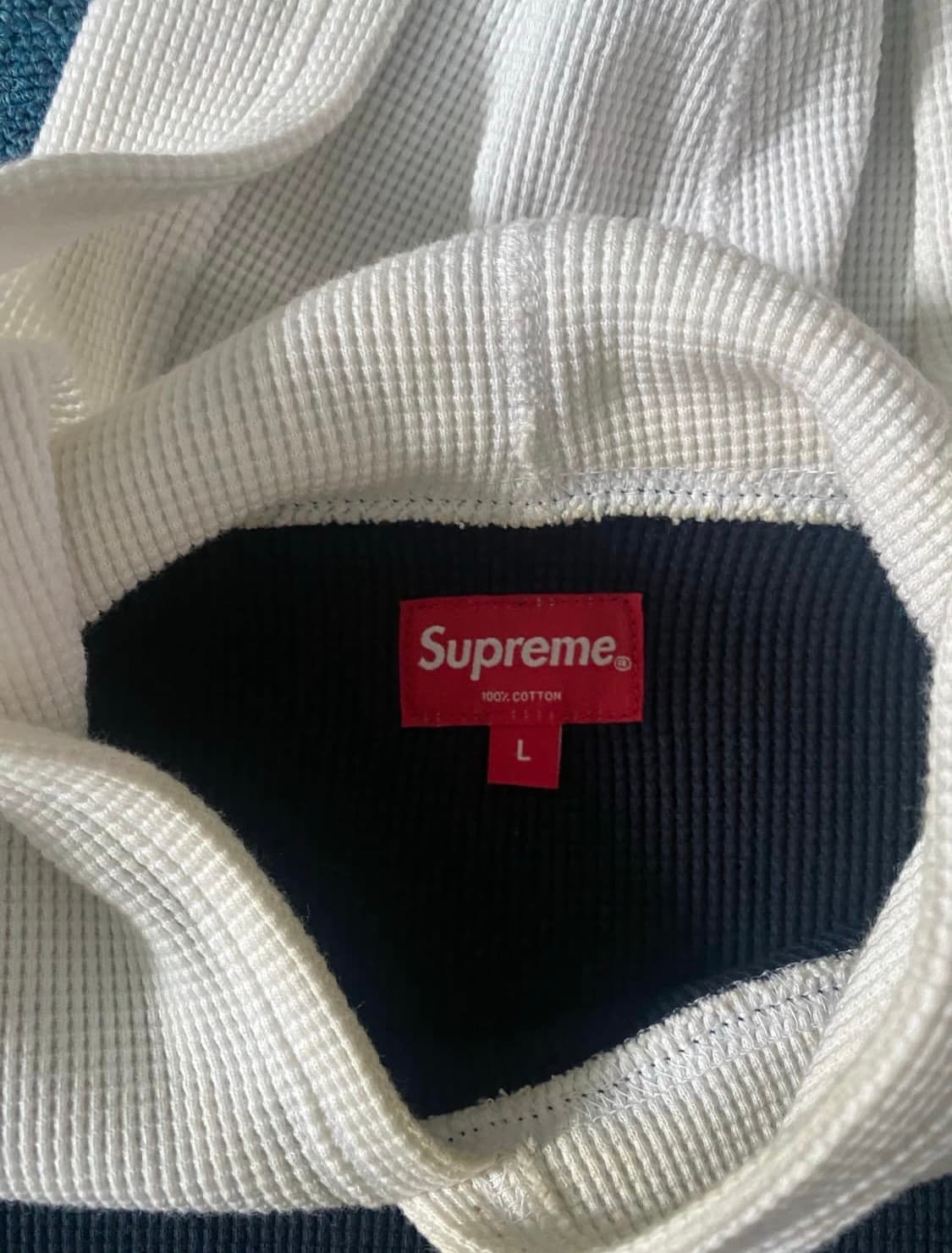 슈프림 투톤 와플 니트 후드 상품이미지3