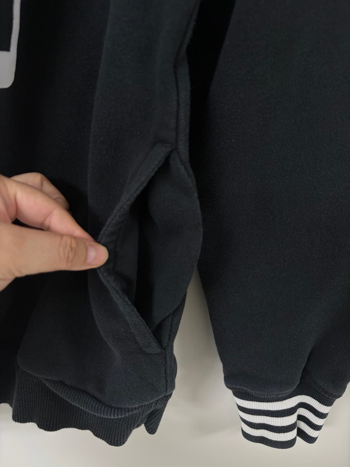 아디다스 레알마드리드 기모 후드 블랙 100 상품이미지8