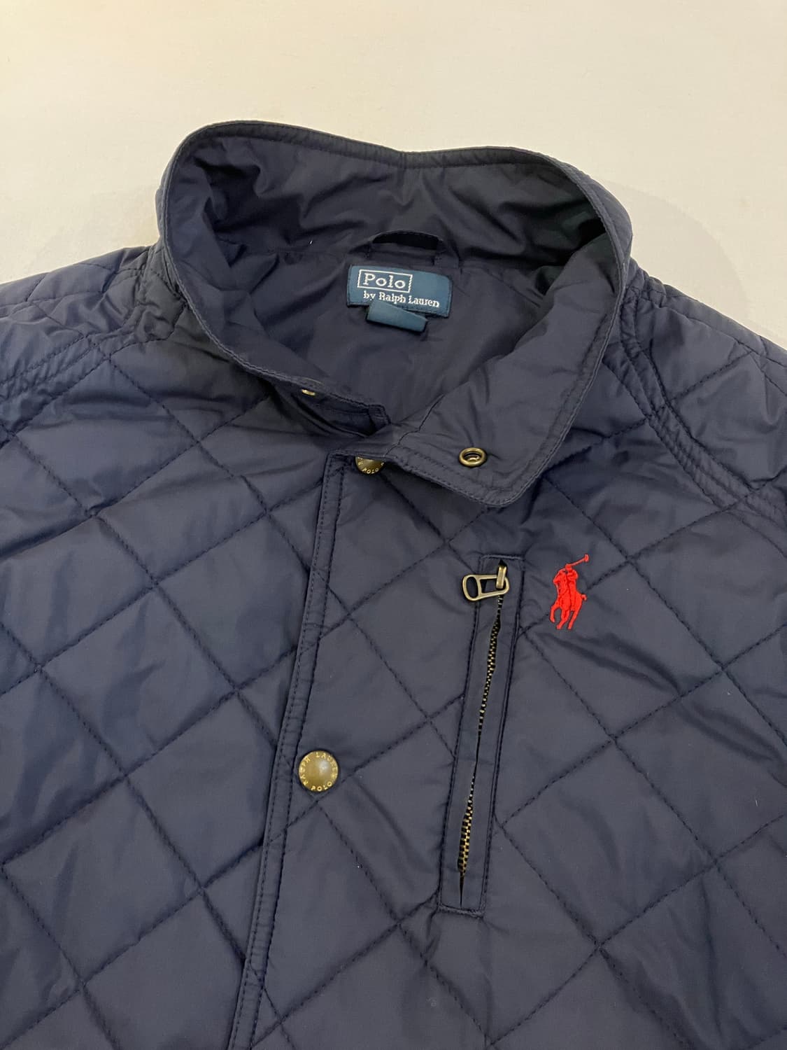 폴로 랄프로렌 네이비 퀼팅 경량패딩 상품이미지2