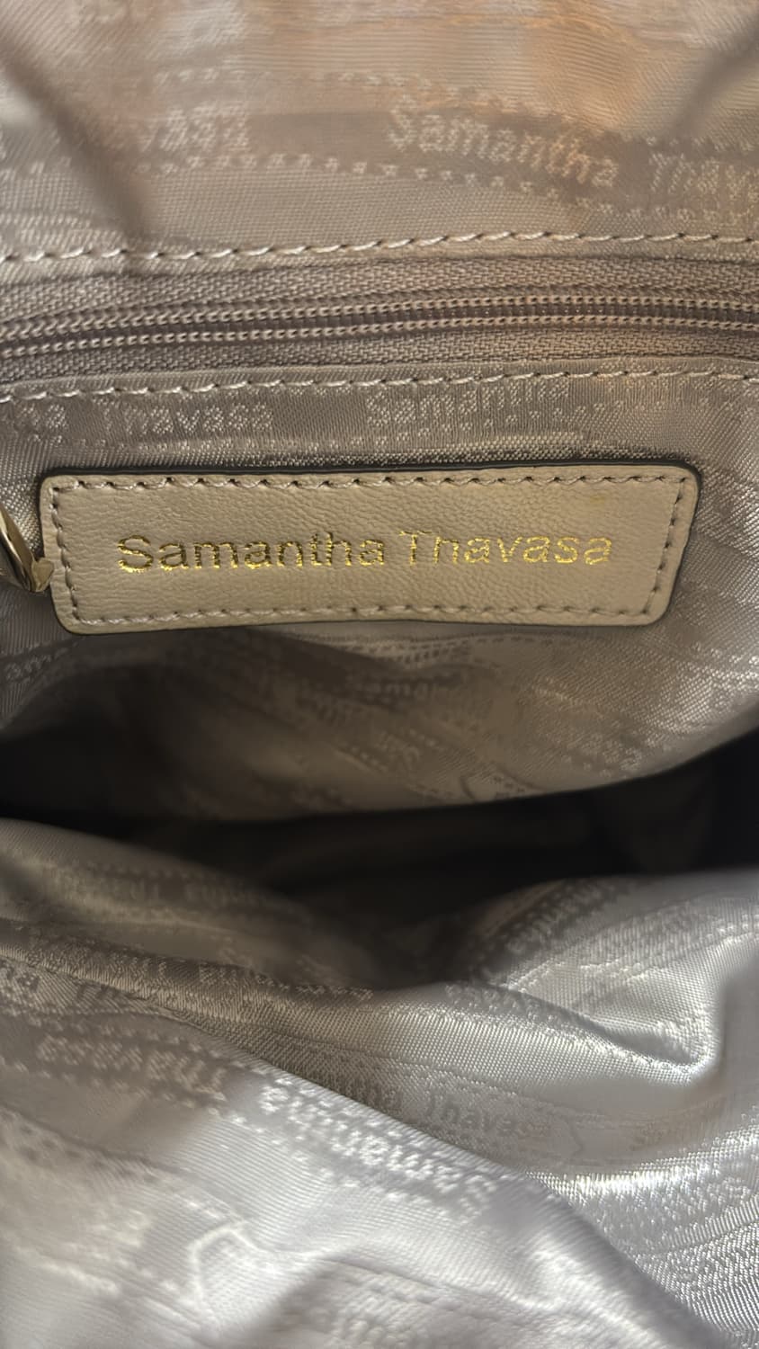 사만사타바사 캔버스 해피 숄더백 아이보리 상품이미지8