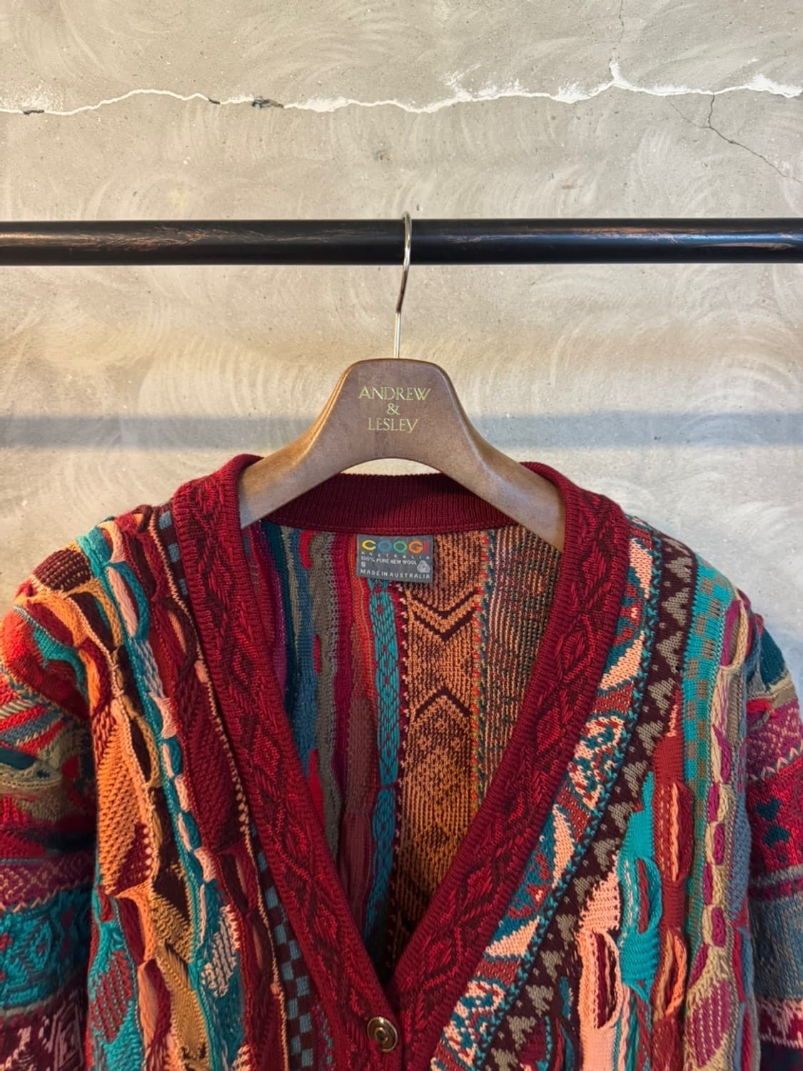 COOGI 쿠지 케이블 니트 가디건 66~77 상품이미지3