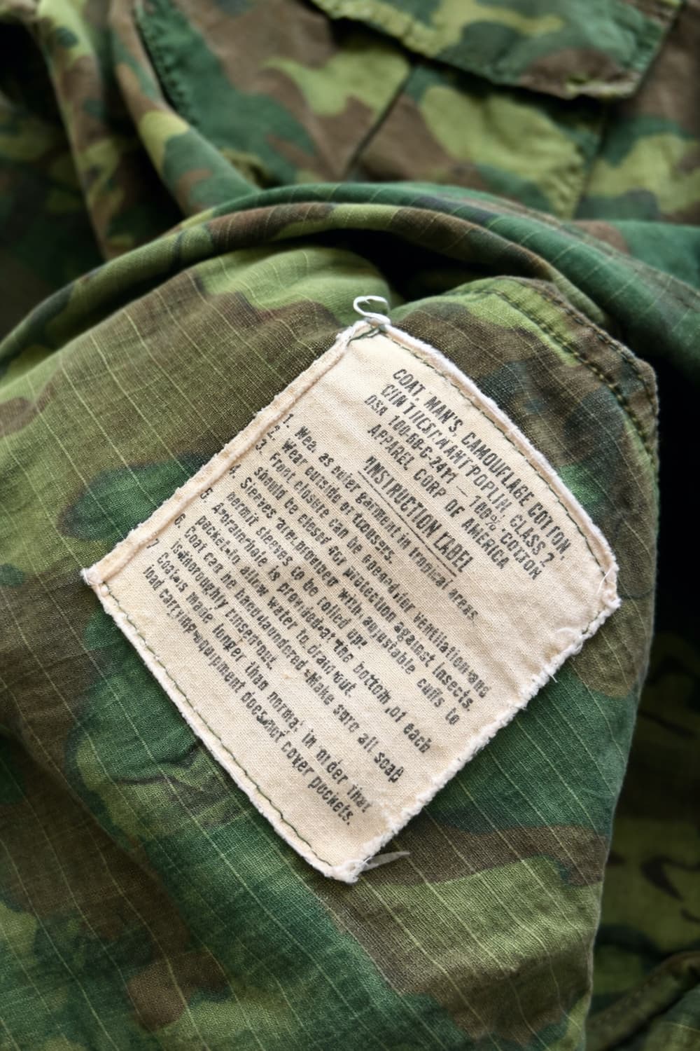 60's 미군 ERDL 카모 정글 퍼티그 자켓 M-R 상품이미지6