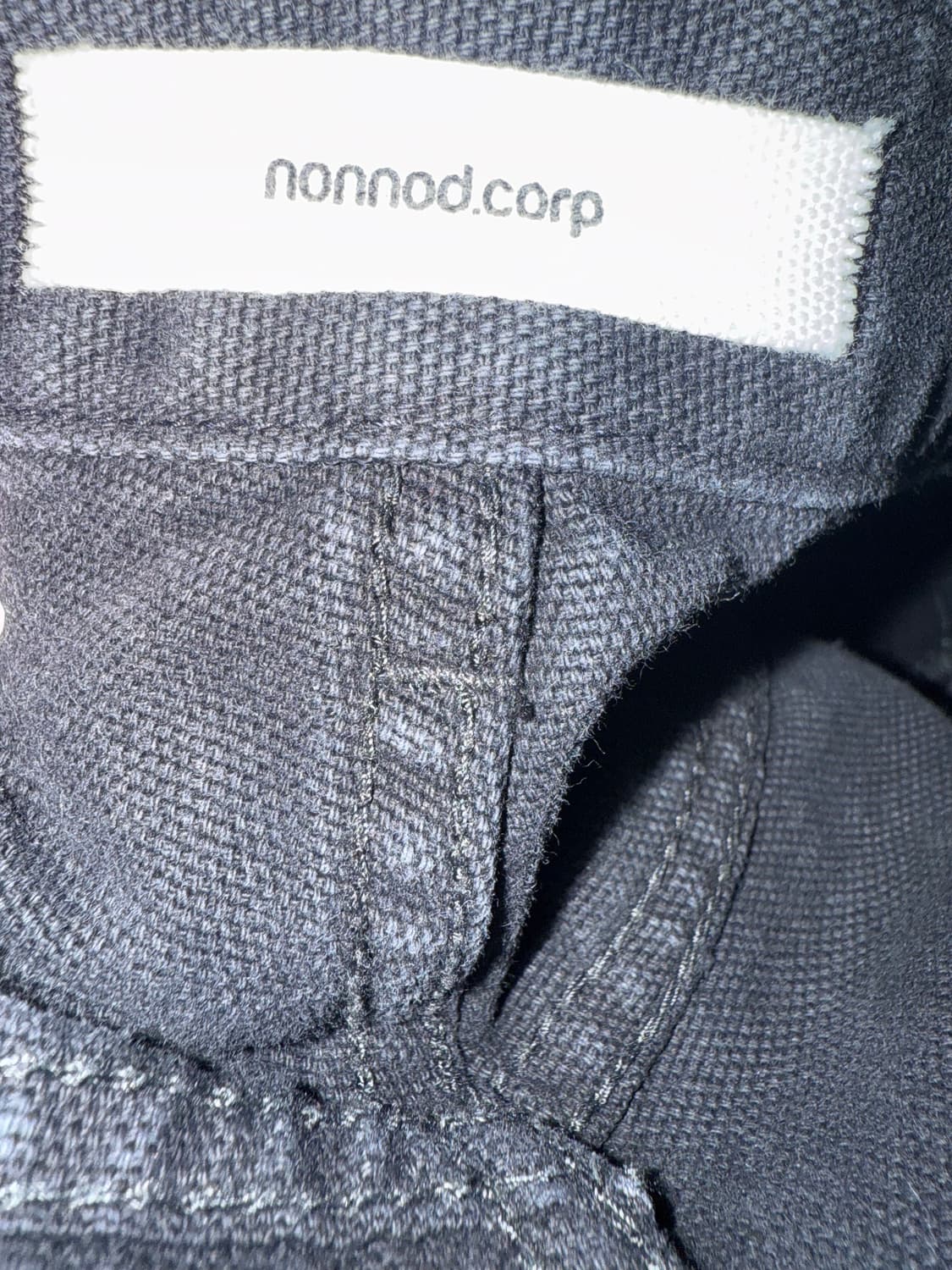 [3]논노드 더블니 팬츠 블랙 상품이미지3