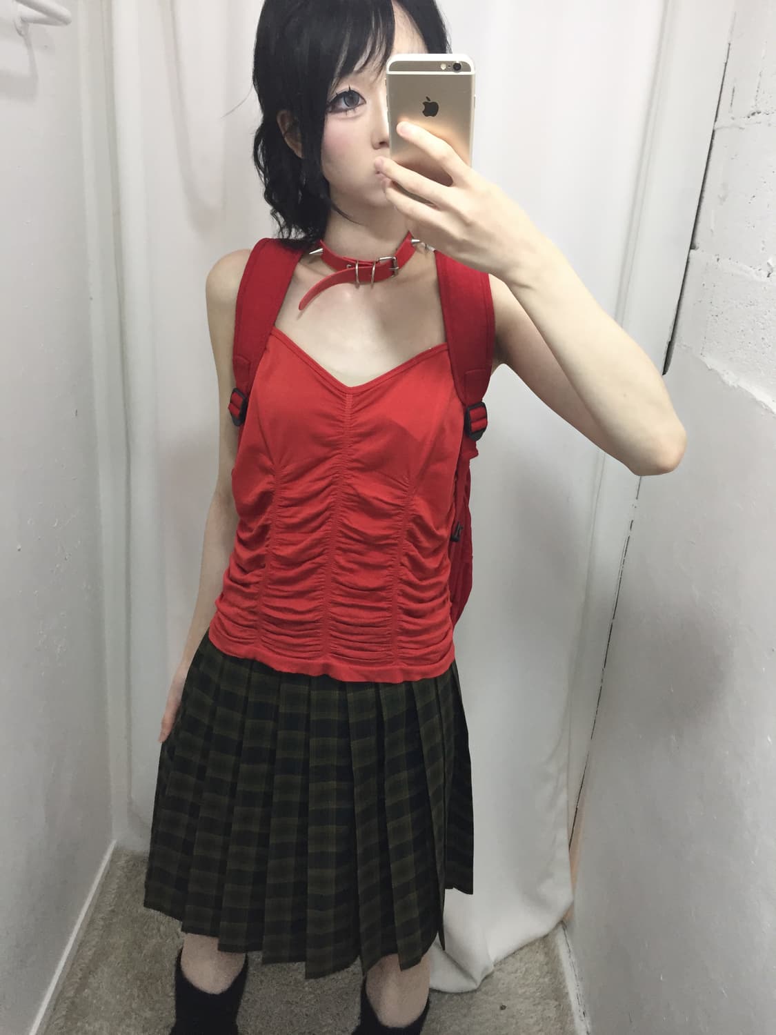레드 체크 등교 세트 🌹  상품이미지3