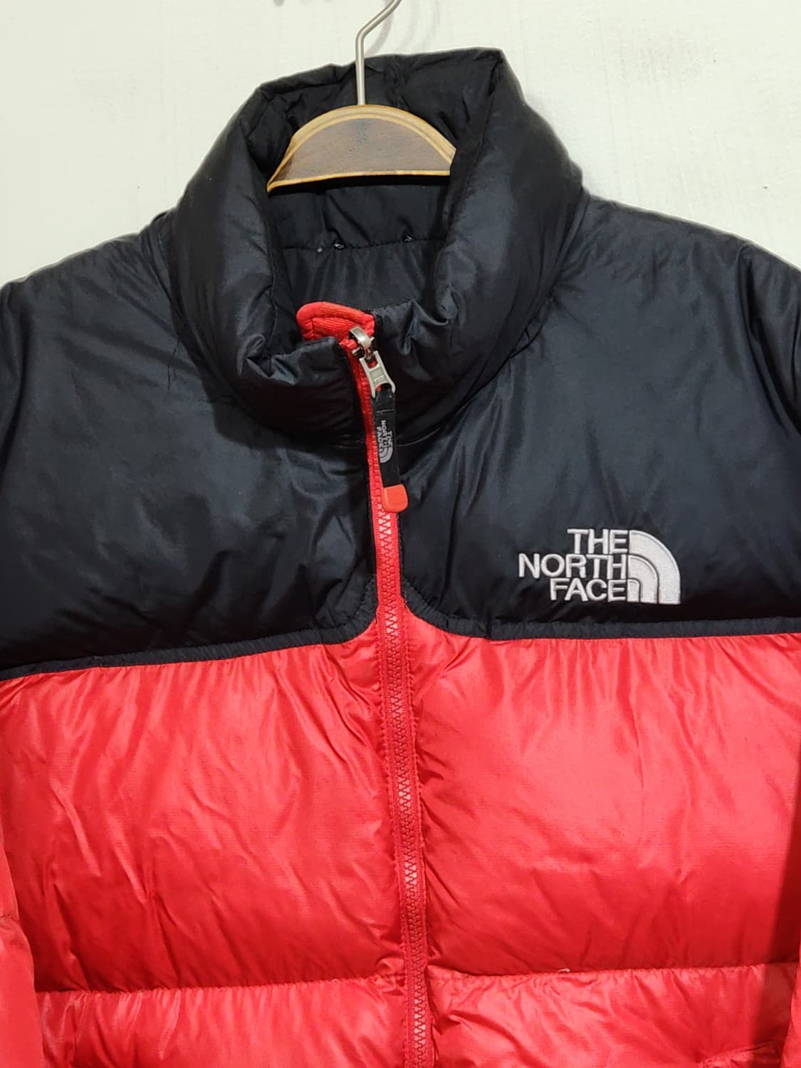 (100) 노스페이스 700 눕시패딩 점퍼 검빨 거위털 구스다운 자켓  상품이미지2