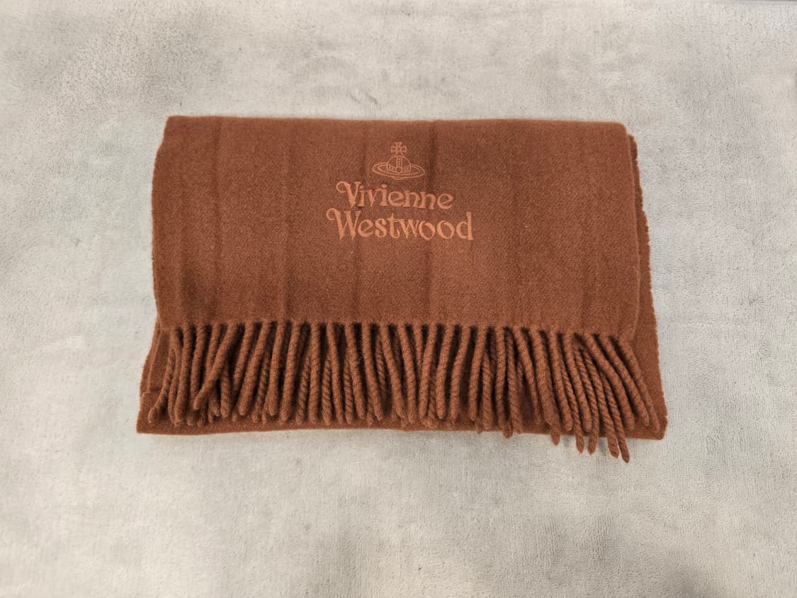 비비안웨스트우드 Vivienne Westwood 브라운 울 머플러 목도리 상품이미지4