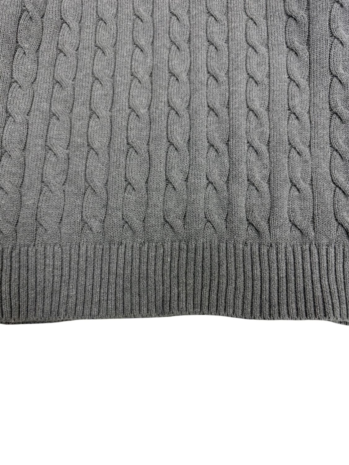 폴로 꽈배기 케이블니트 그레이 (L)  상품이미지5