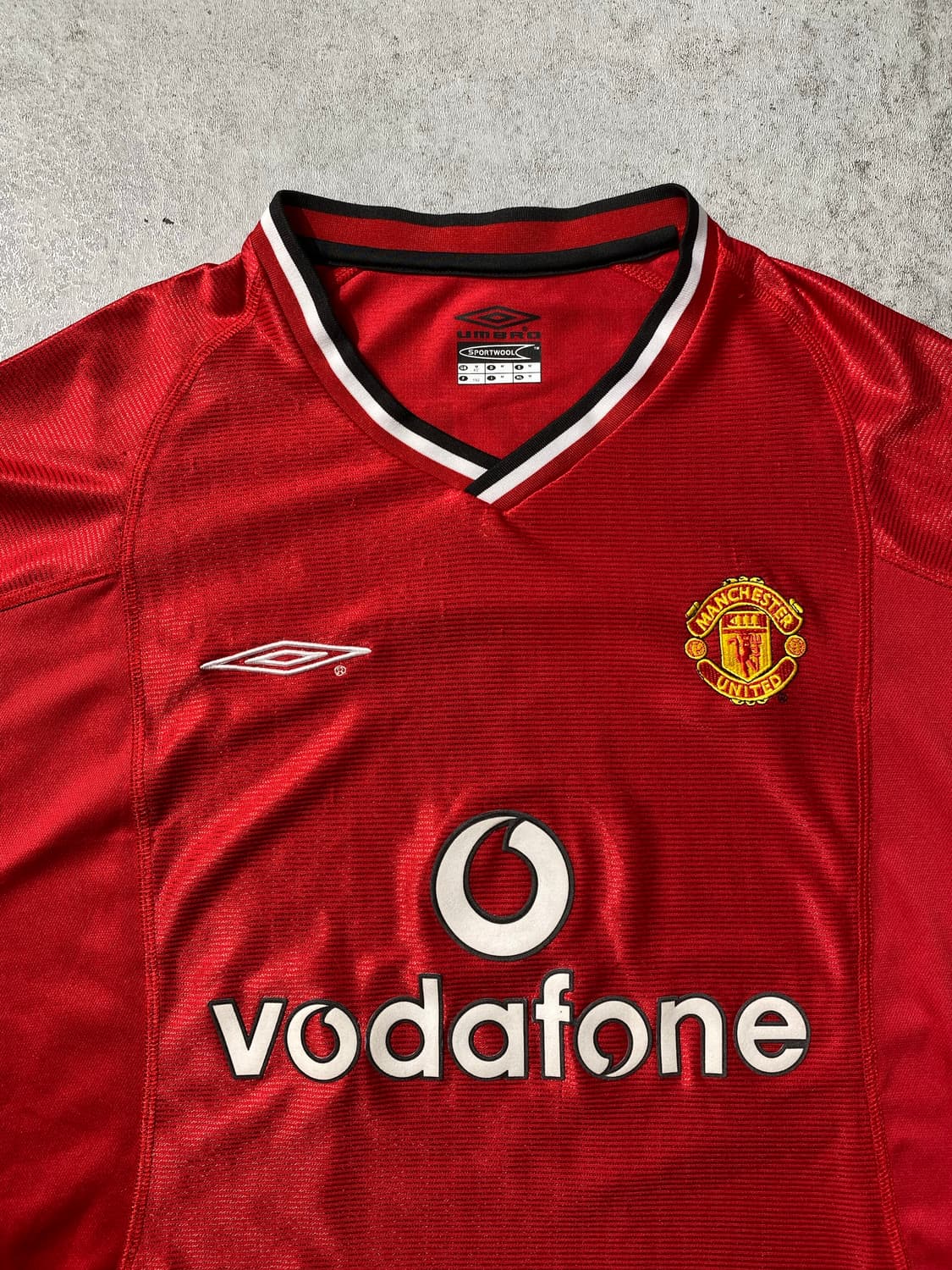 [M] 00s Umbro 엄브로 맨유FC 베컴 마킹 유니폼 상품이미지3