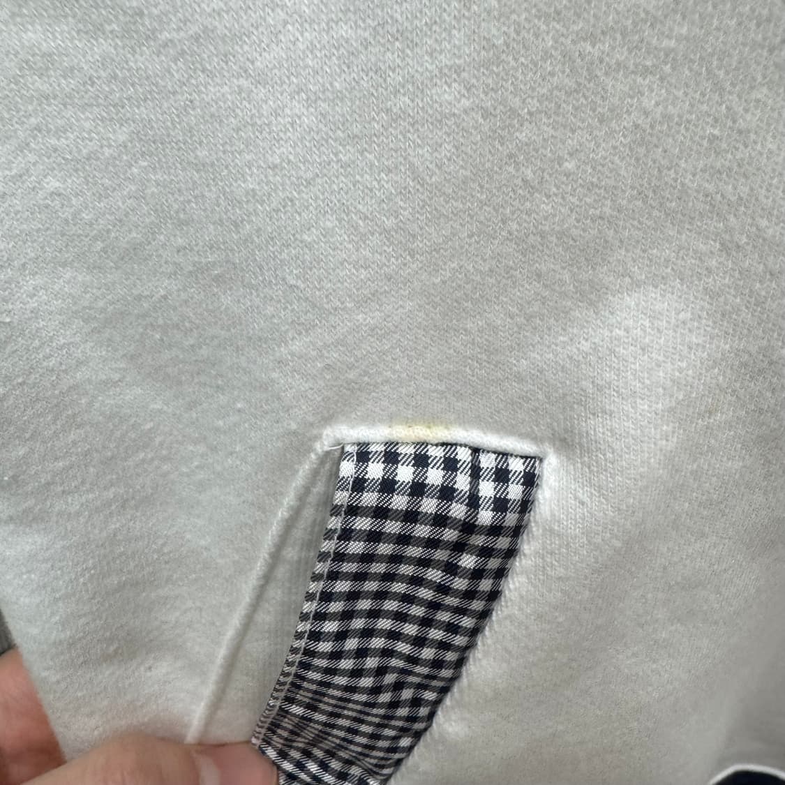 00s 엘레쎄 스웻셔츠 하프 버튼업 전면 로고 포인트 화이트 상품이미지7