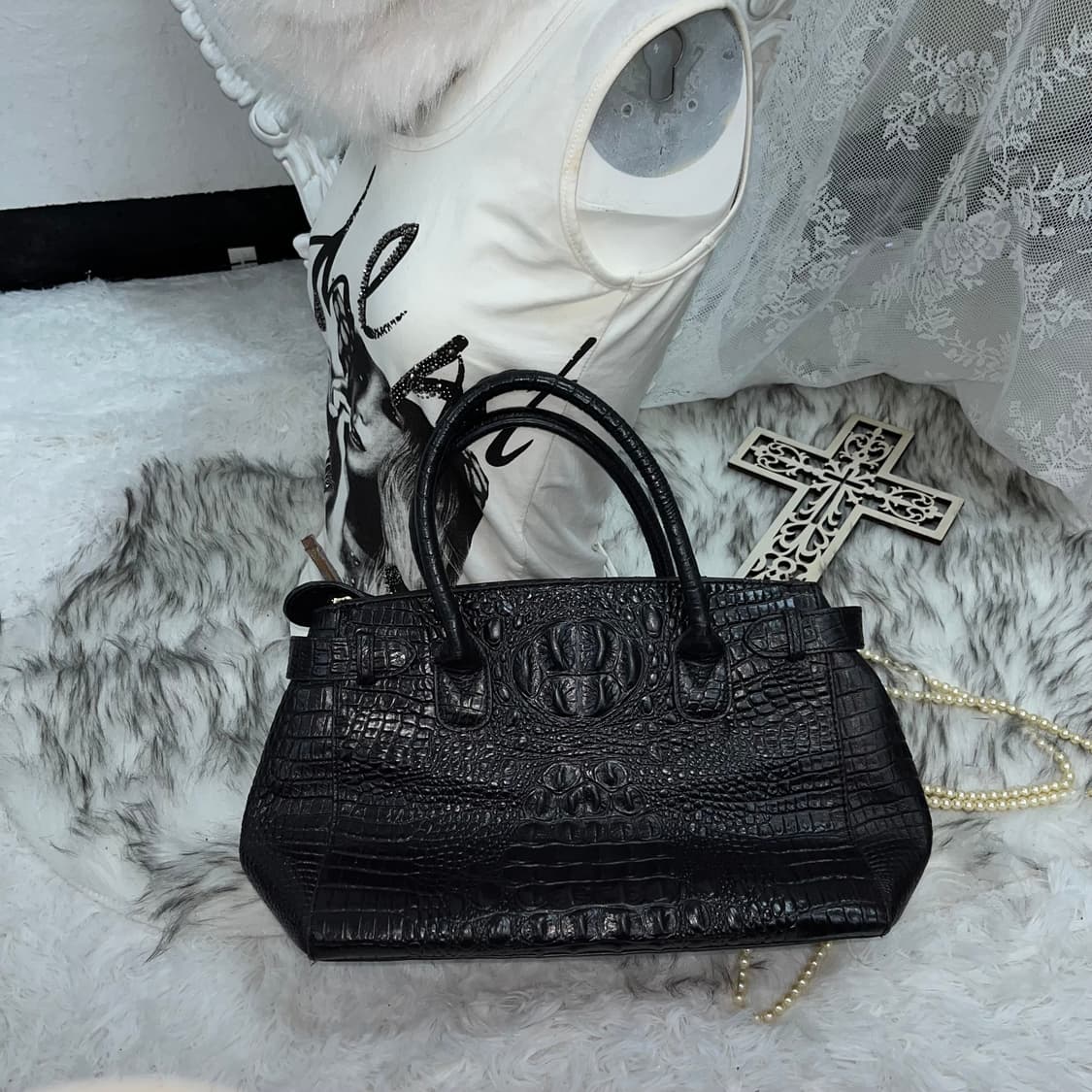 빈티지 블랙 파에톤 백 상품이미지1