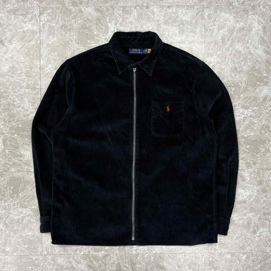 *최신형 폴로 랄프로렌 큐알택 네이비 골덴 코듀로이 포켓 셔츠 자켓(L) 상품이미지1