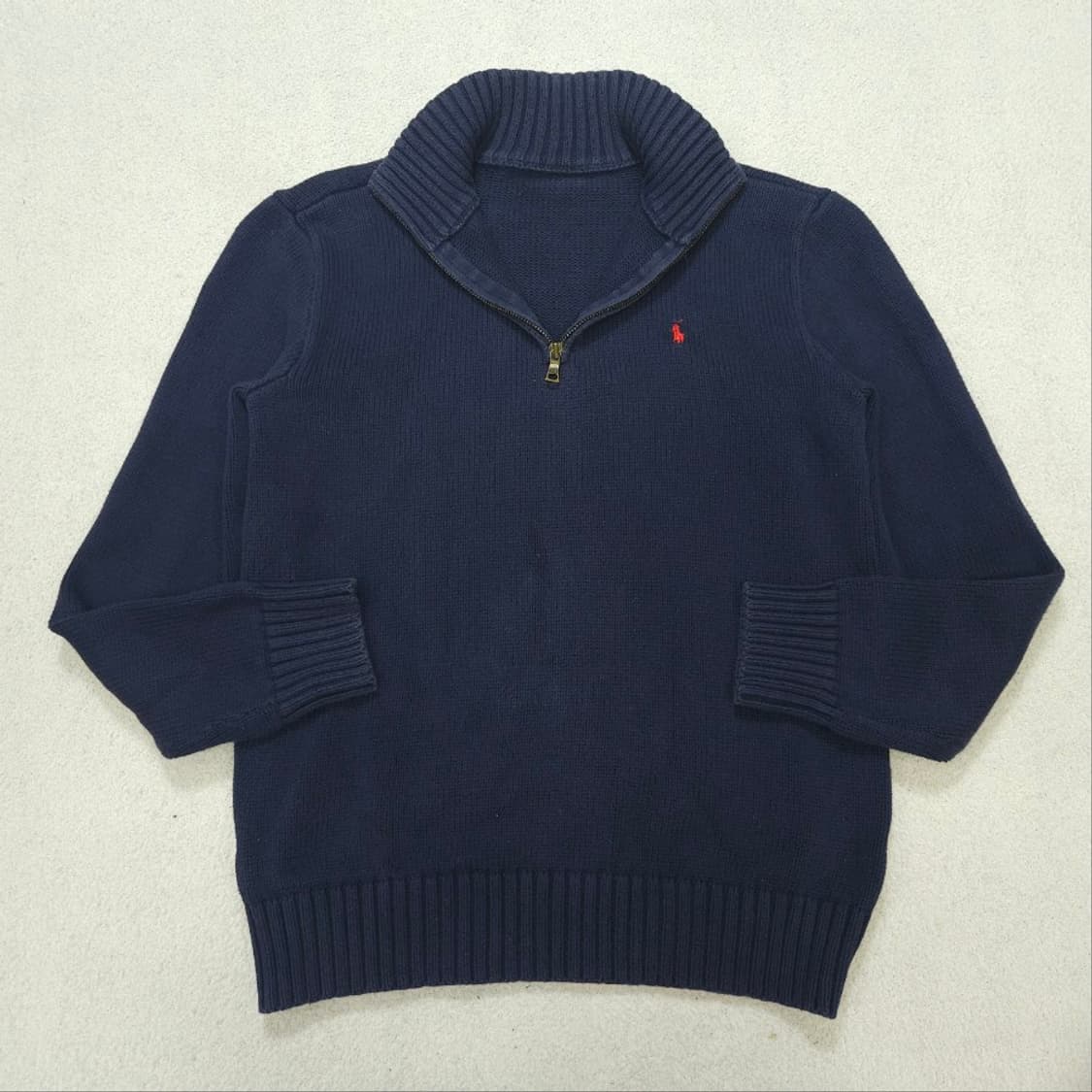 폴로 랄프 로렌 반집업 니트 네이비 상품이미지2