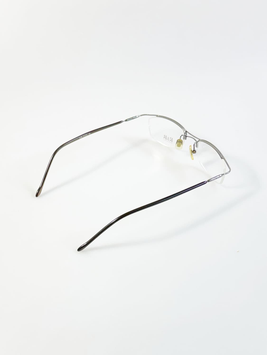 R&B EYEWEAR 건메탈 반무테 스퀘어 빈티지 안경 상품이미지4