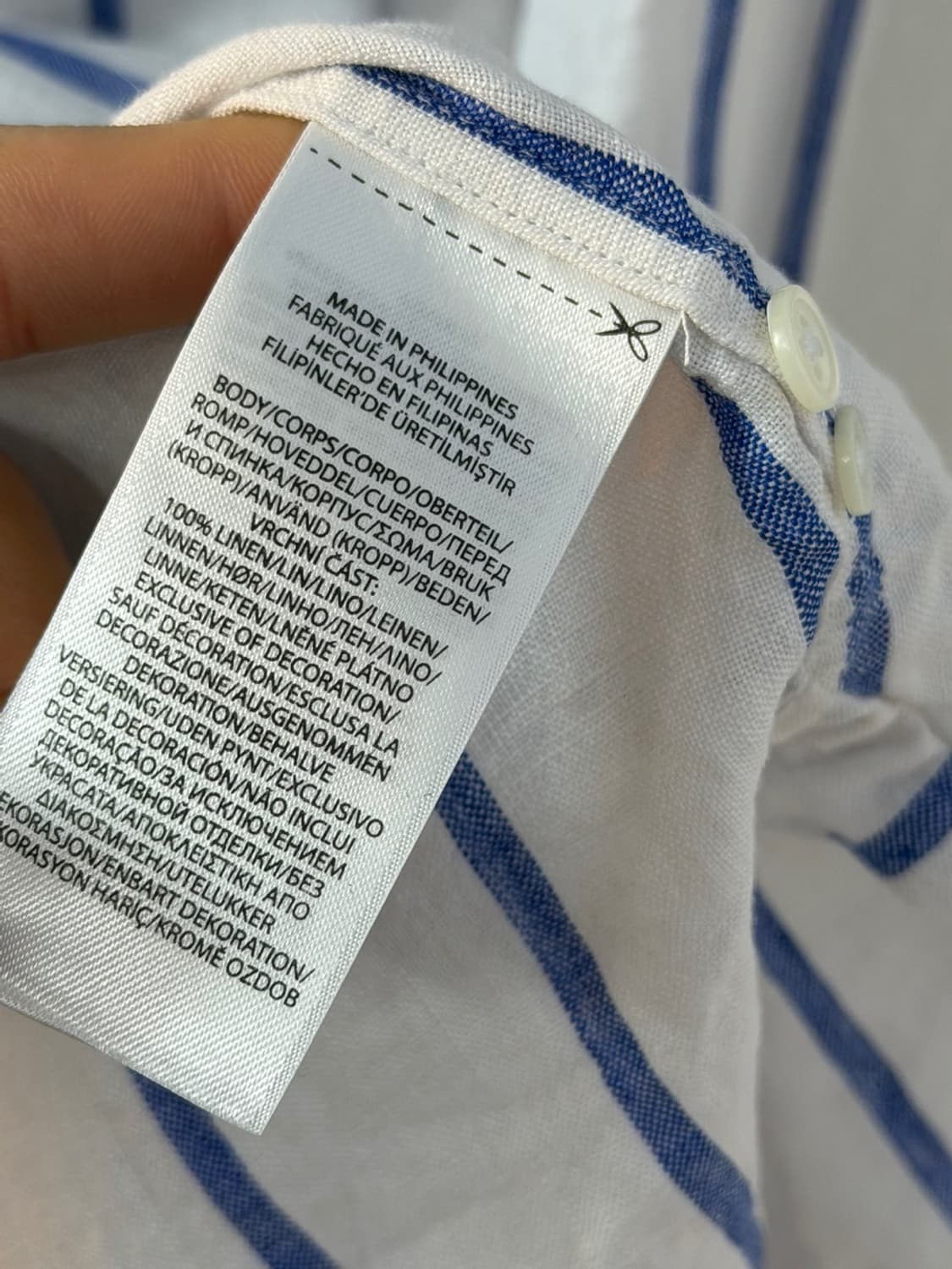 폴로 랄프로렌 스트라이프 린넨 셔츠 상품이미지7