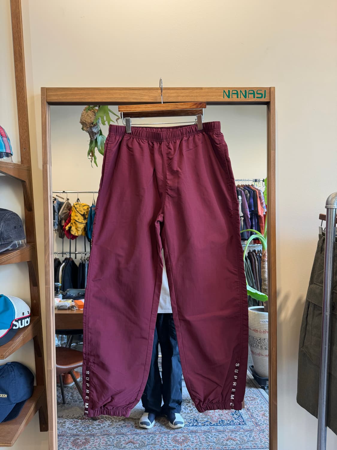 [M] 슈프림 웜업 팬츠 버건디 23FW  상품이미지1