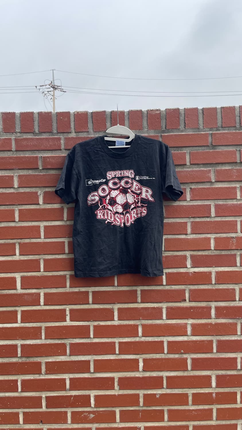 [Hanes] spring soccer 티셔츠 블랙 상품이미지1