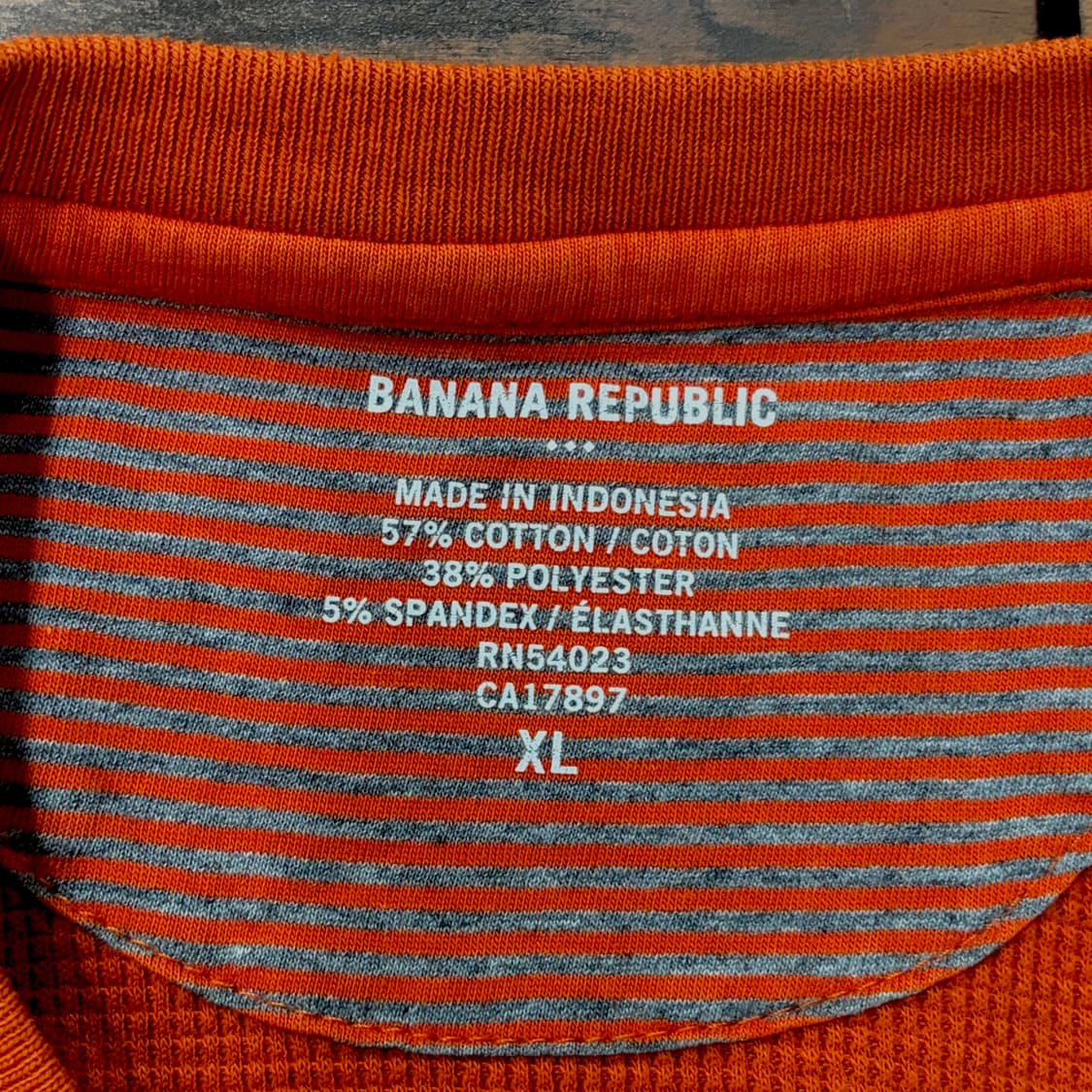 바나나리퍼블릭 와플 롱슬리브 티셔츠 (XL) 상품이미지3