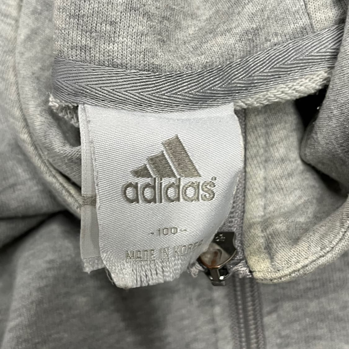 [정품/100] 아디다스 그레이 후드 집업 b17 상품이미지5