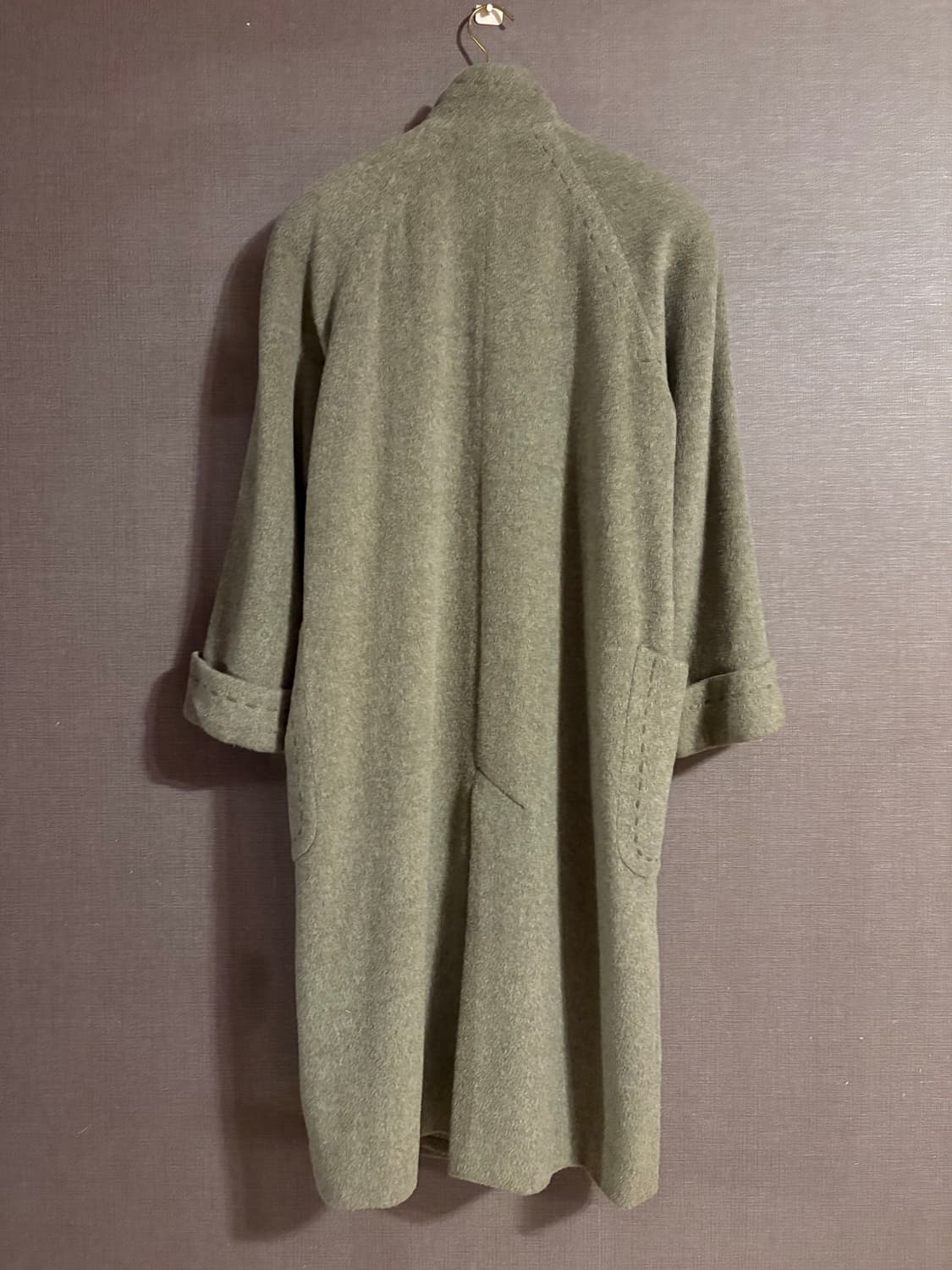 Cresendo More 올리브 롱 코트 상품이미지9