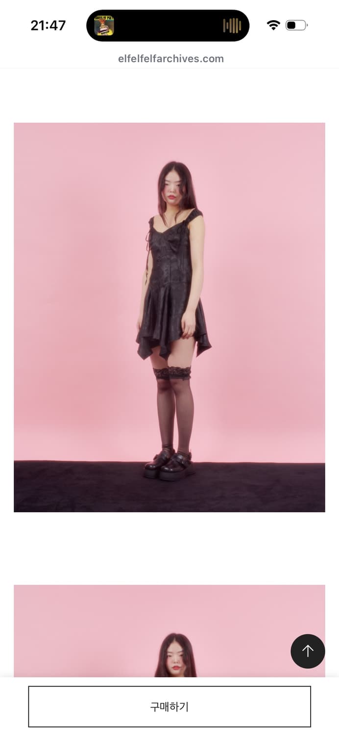 새상품) elfelfelf 엘프엘프엘프 아카이브스 로즈 뷔스티에 드레스 상품이미지3