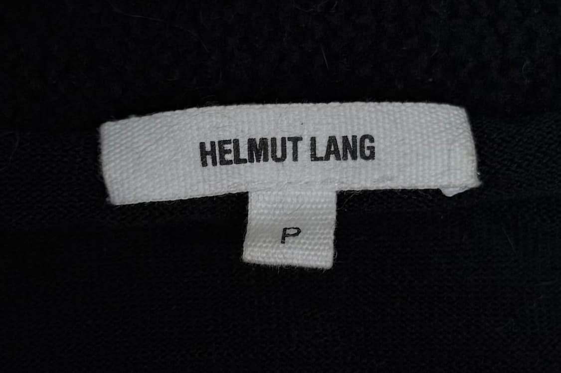 헬무트 랭 블랙 래빗 퍼 비대칭 니트 자켓 상품이미지6