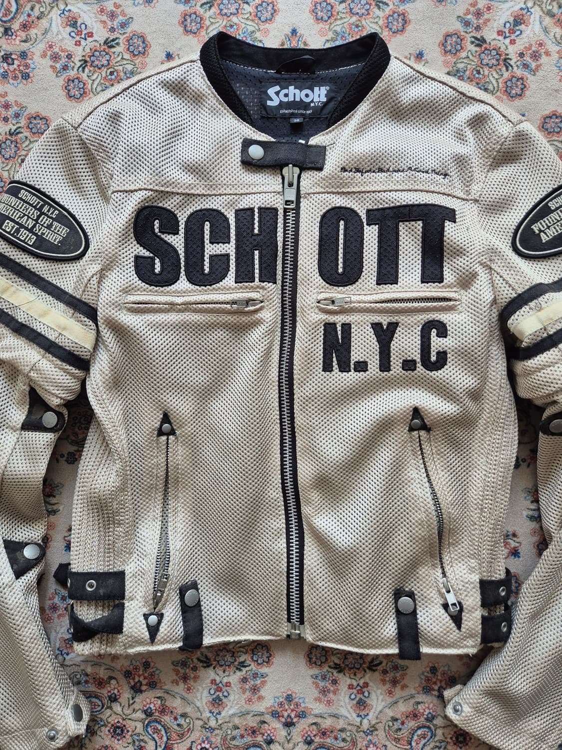 쇼트 메쉬 라이더 재킷  상품이미지2