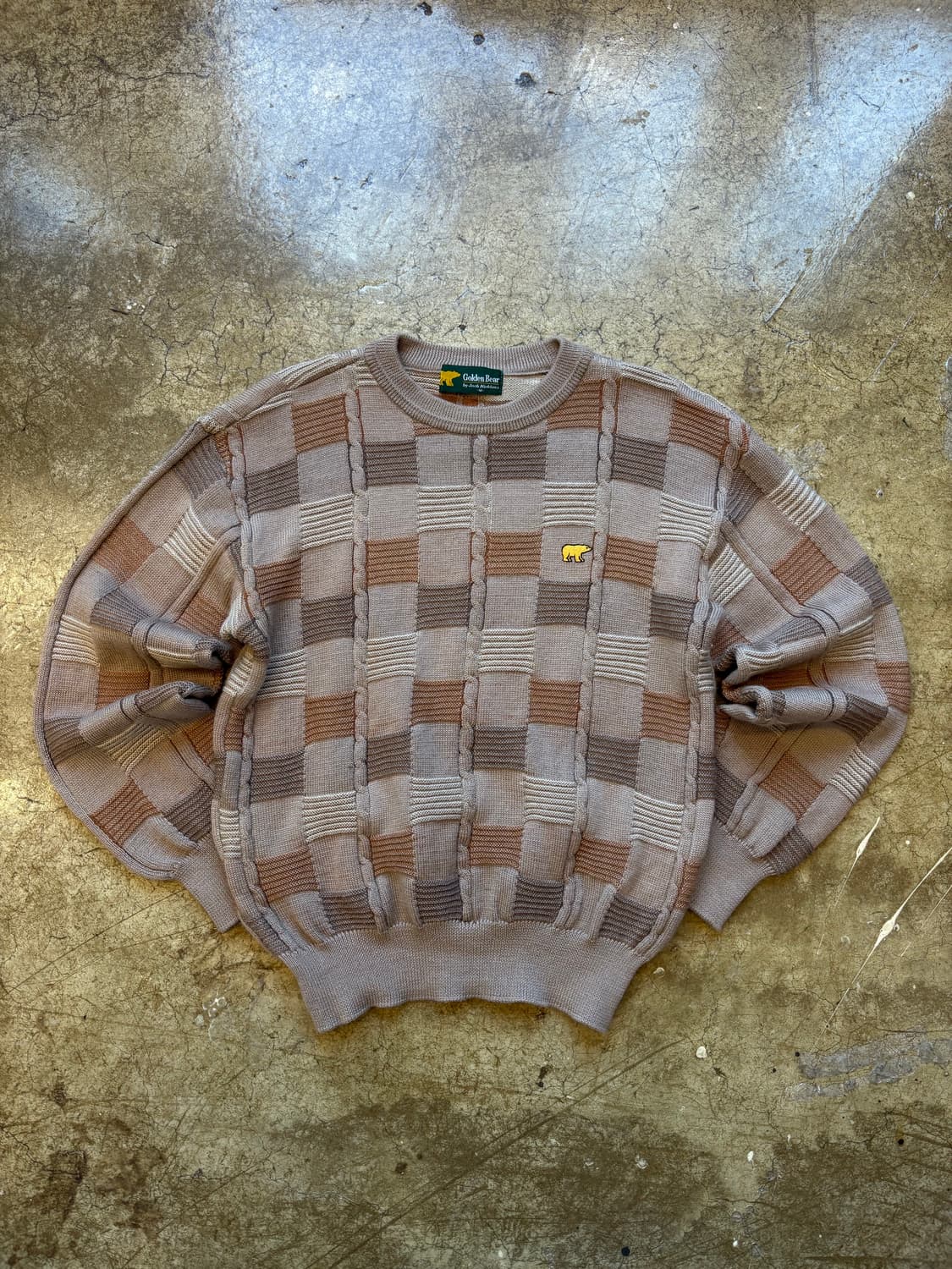 골든베어 울 패턴 스웨터 상품이미지1