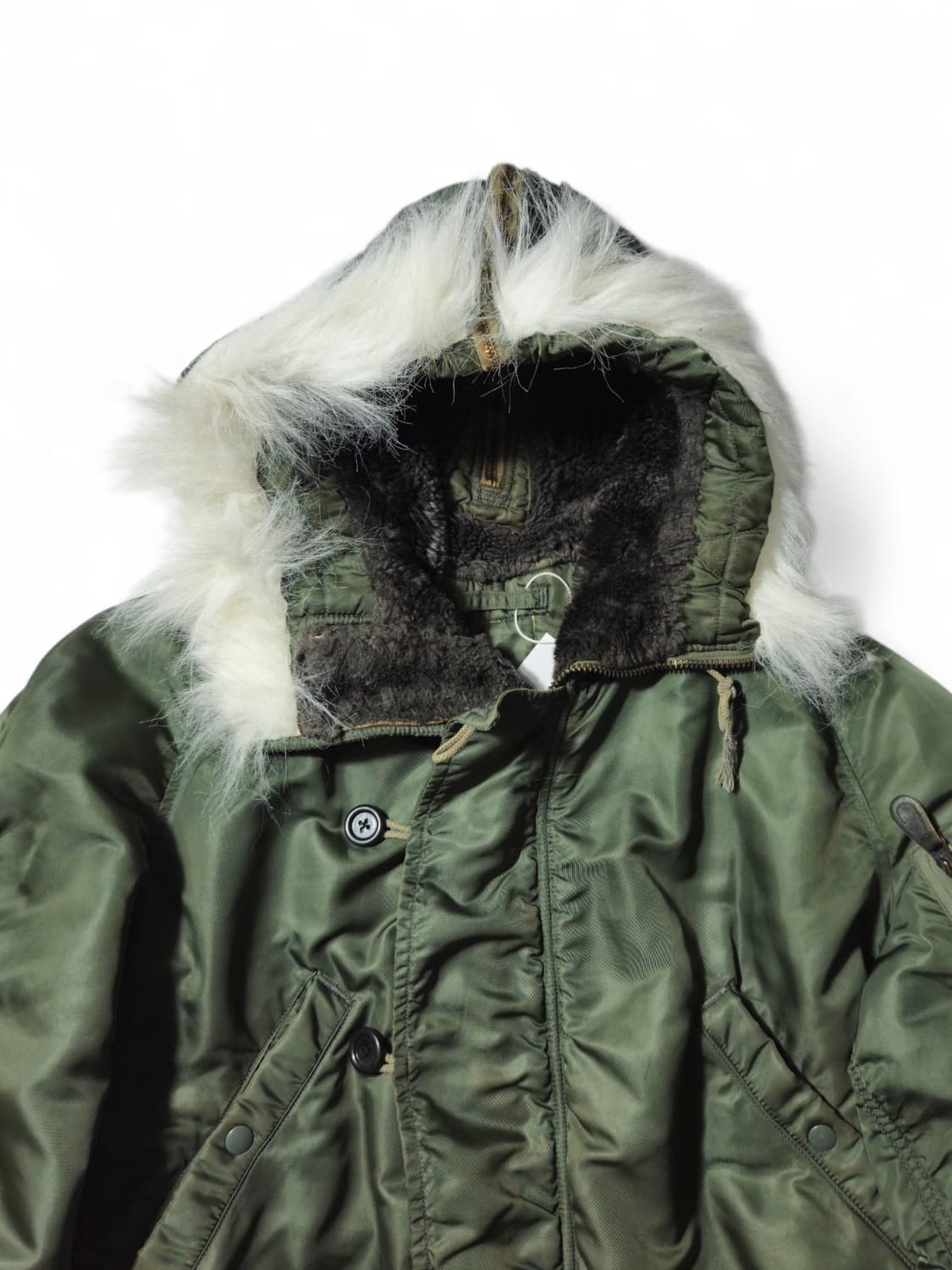 1970's 오리지널 N2B 플라이트 자켓 울파일 M 상품이미지3