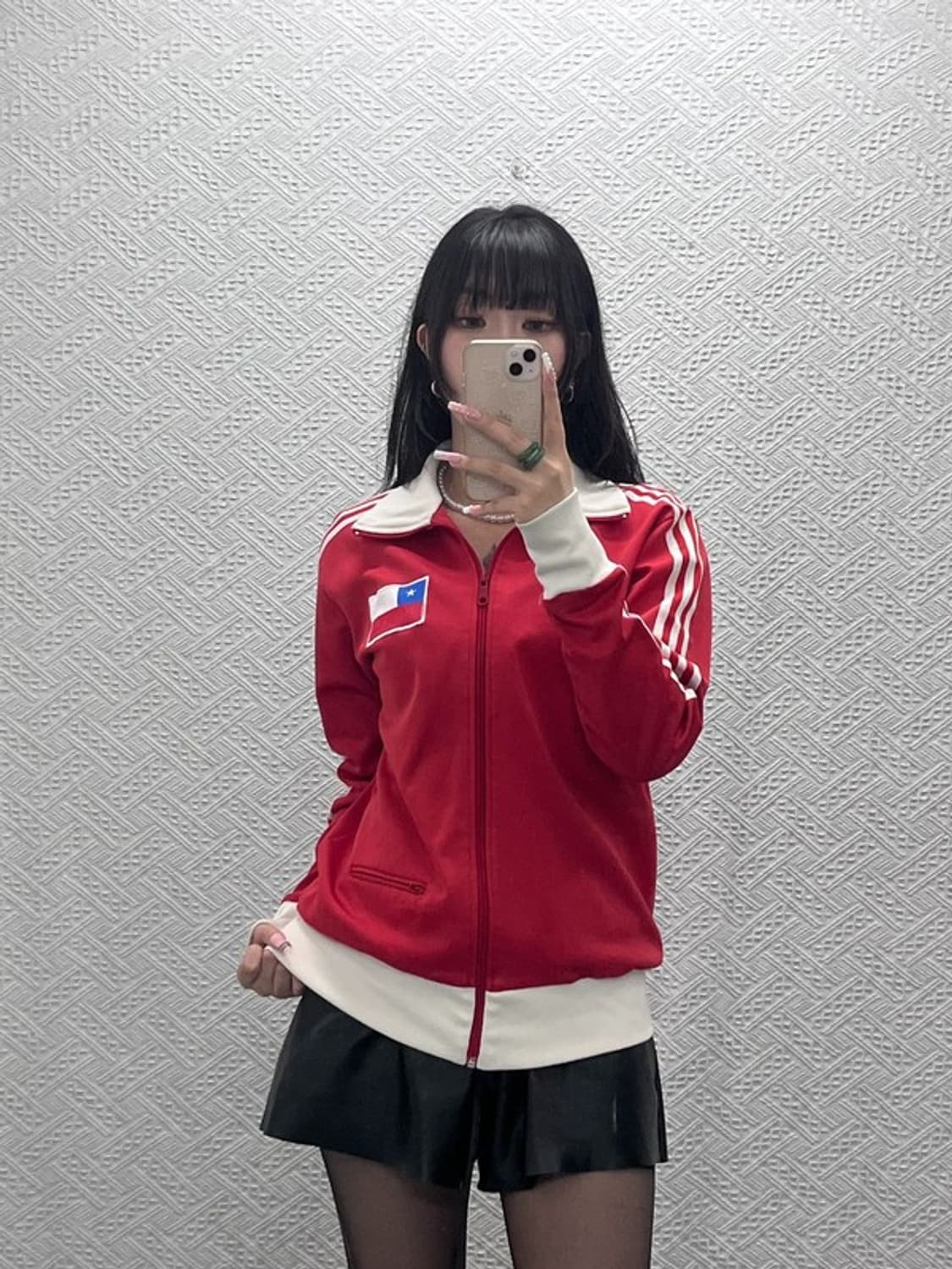 아디다스 희귀 올드스쿨 레트로 칠레 유니폼 져지 집업 M C12540 상품이미지1
