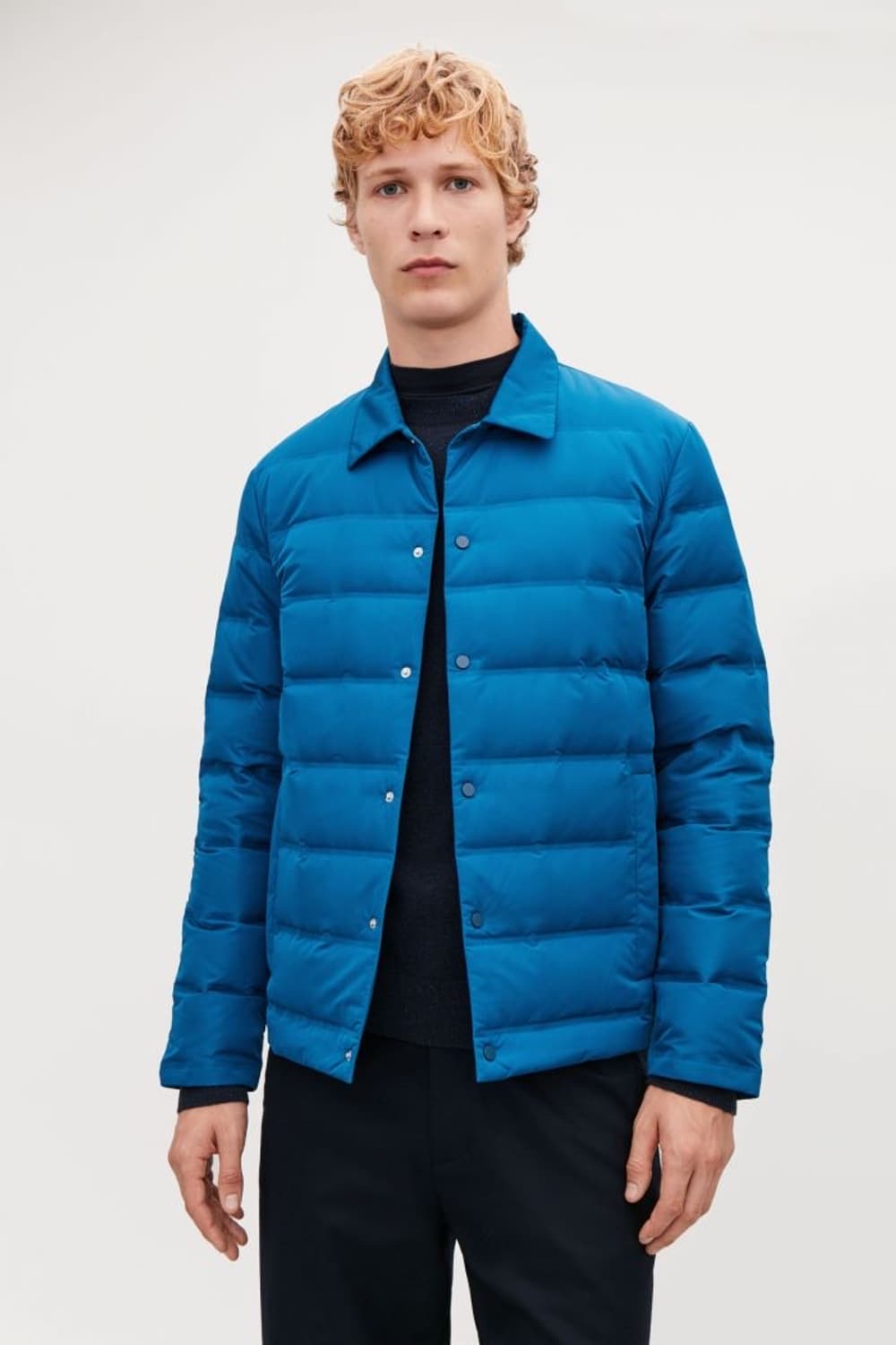 cos 코스 블루 패디드 자켓 상품이미지1