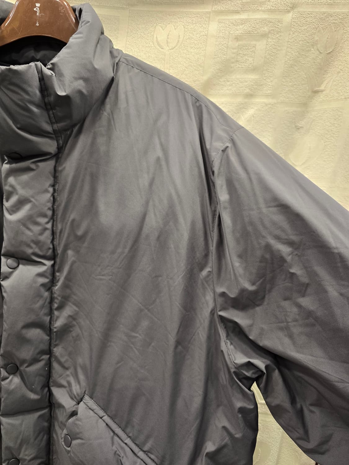 커스텀어클락 회색 푸퍼 패딩 점퍼 다운패딩 105 상품이미지4