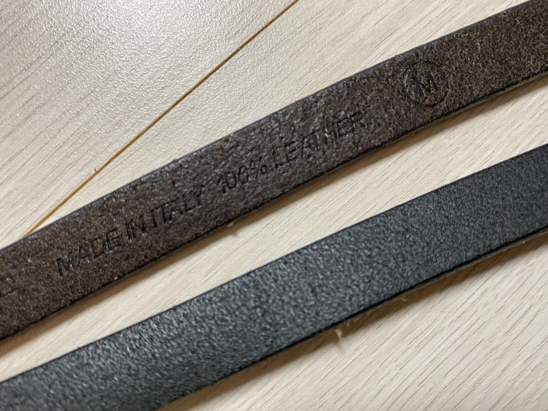 Dsquared2 디스퀘어드 가죽 벨트 2중 벨트 M 상품이미지4