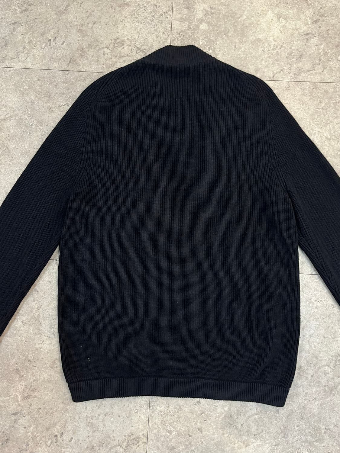 휴고 보스 니트 투웨이 집업 자켓 블랙 XL #csz3310 상품이미지8