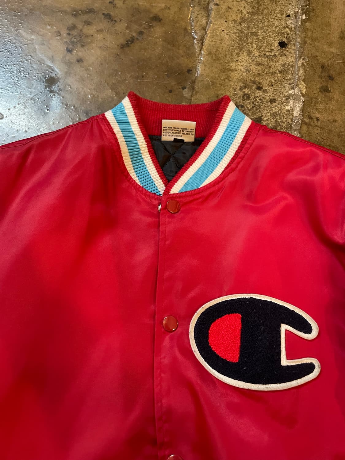 챔피온 USA 성조기 바시티 자켓 레드 상품이미지2