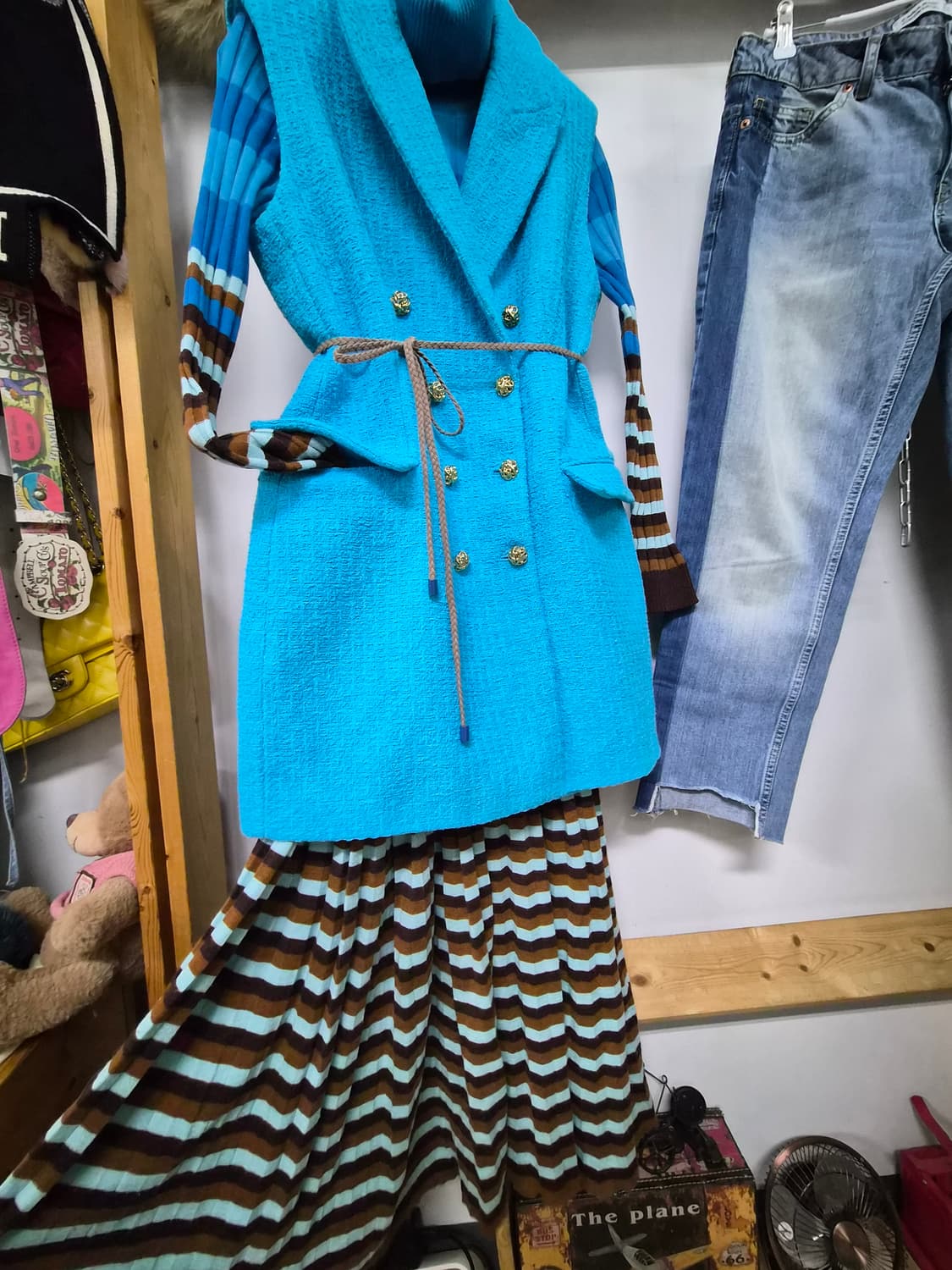 자라 트위드 롱 베스트 상품이미지1