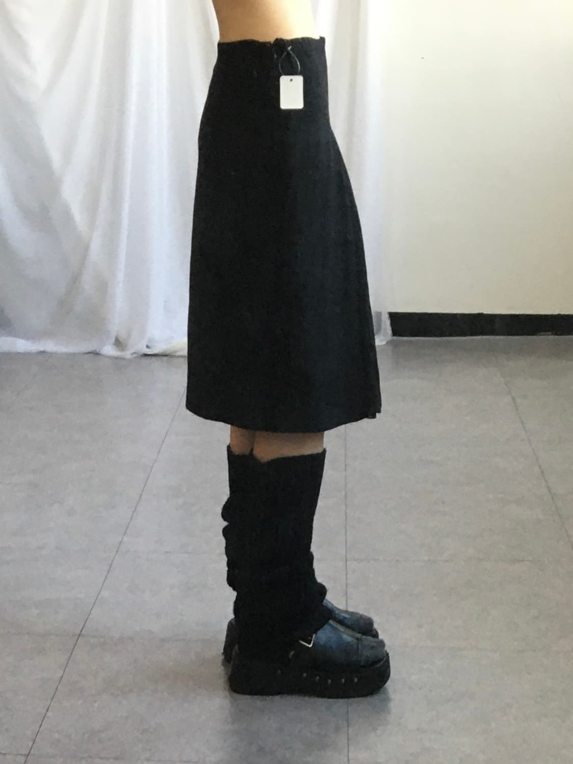 Pleats line point skirt 상품이미지5