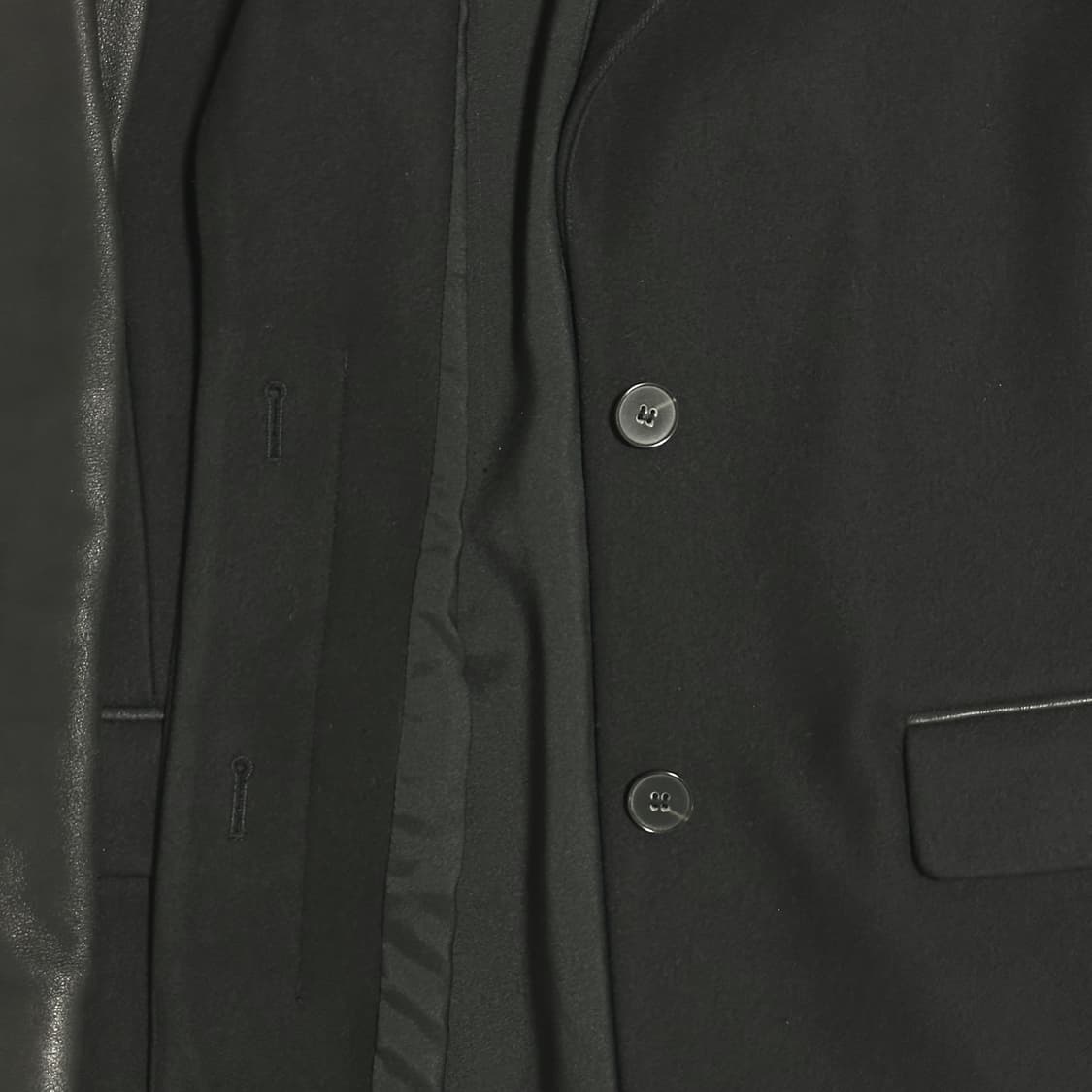 띠어리 울캐시미어 레더 코트 상품이미지6