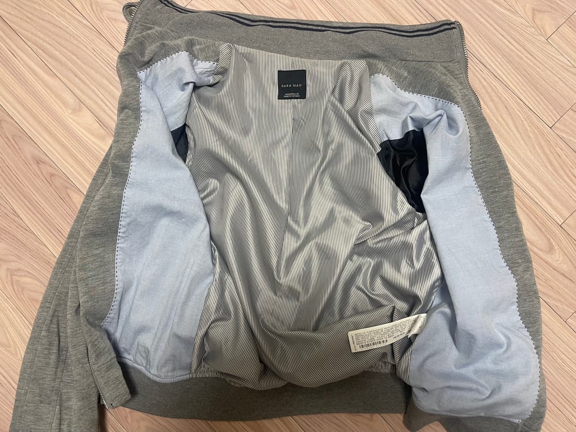 자라 맨 집업 자켓 그레이 회색 M 사이즈 상품이미지4